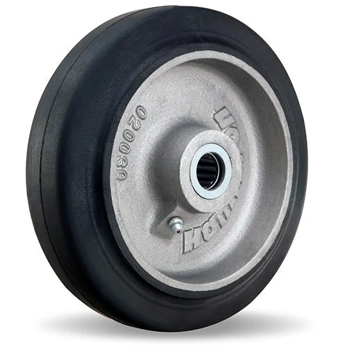 Hamilton 8" Moldon Neoprene Rubber Wheel with 1" Bearing - 500 lbs. Capacity. Hamilton