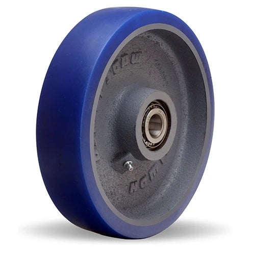 Hamilton W-820-SPT-3/4 Ergo-Glide Polyurethane Wheel - 8" Durable Cast Iron Core Wheel with Precision Tapered Roller Bearing Hamilton