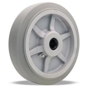 Hamilton 8" x 2" Gray Rubber Wheel – 500 lb