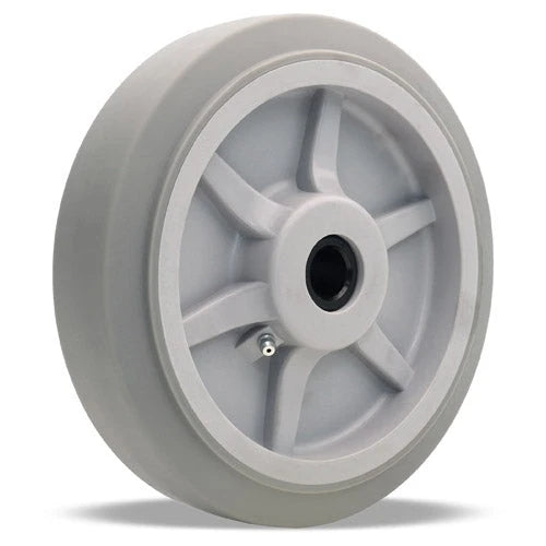 500 lbs. Load Capacity Hamilton Versa-Tech Gray Rubber Wheel 8x2 with 3/4" Delrin Bearing Hamilton