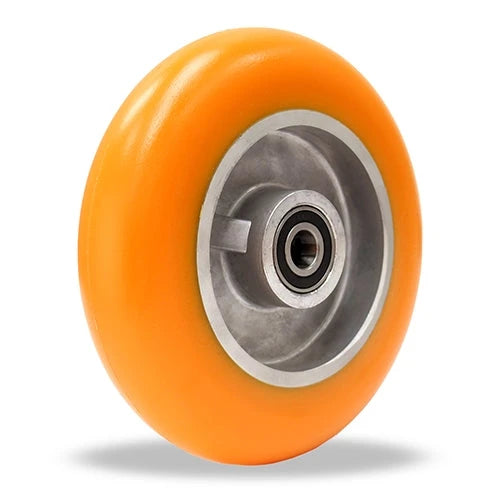 Hamilton Ergo-Tech 8" x 2" Polyurethane on Aluminum Wheel - 1000 lbs Capacity, 1/2" Precision Ball Bearing, 2 3/16" Hub Length Hamilton