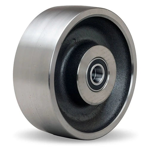 8" x 2.5" Forged Steel Caster Wheel with 3/4" Precision Ball Bearing - 5,500 lb Capacity Hamilton