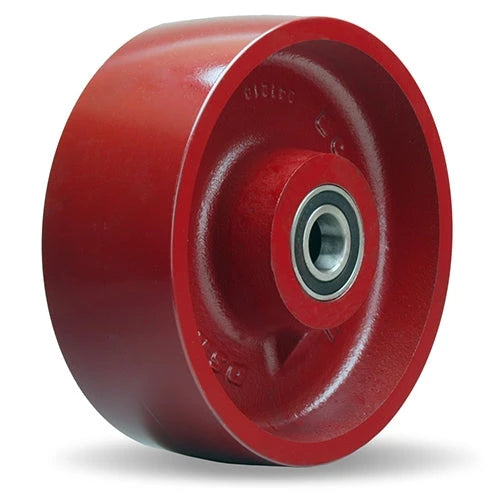 High-Temperature Stainless Steel Metal Wheel - W-830-HMB-3/4 - 8" Diameter x 3" Wide x 3 1/2" Hub - Up to 750F - Precision Ball Bearings Hamilton