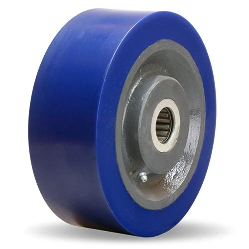 3500 lbs Load Hamilton Superlast 8" x 3" Polyurethane Steel Wheel - 3 1/4" Hub, 2 3/16" Bore Hamilton