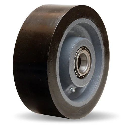 Hamilton Superlast XC Polyurethane Wheel, 4400 lbs Load Capacity, 70D, 8-inch Diameter, 3-inch Wide, 3 1/4-inch Hub, 2 3/16-inch Bore, Forged Steel Hamilton