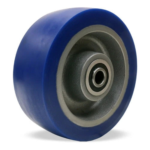 Hamilton Ergo-Glide XT 8" Polyurethane on Cast Iron Wheel - 2700 lbs Load Capacity, 3" Width, 3 1/2" Hub with 3/4" Precision Ball Bearing Hamilton