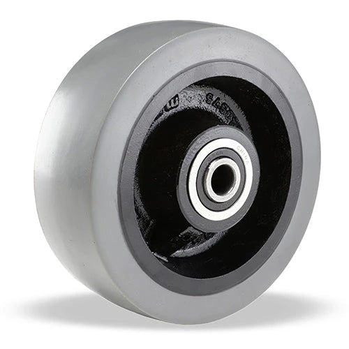 Hamilton Dura-Glide 8 Inch Polyurethane on Cast Iron Wheel W-831-GB95-1 - Heavy-Duty, Precision Ball Bearings, Ideal for Industrial Use Hamilton