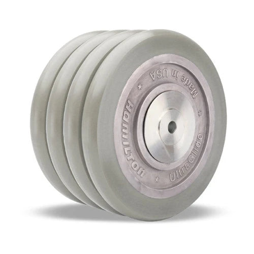 Hamilton W-840-SWC95-1-1/4 Quad-Wheel Caster - 8" UltraGlide Polyurethane on Aluminum Core, Heavy-Duty Performance Hamilton