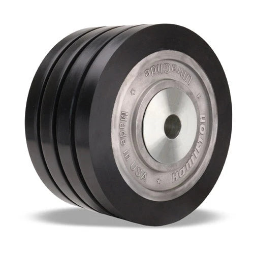 Heavy Duty |  5400lb Capacity |  Hamilton Quad-Wheel Casters | 8" UltraGlide Polyurethane | Smooth & Durable | Perfect for Industrial & Heavy Equipment Hamilton