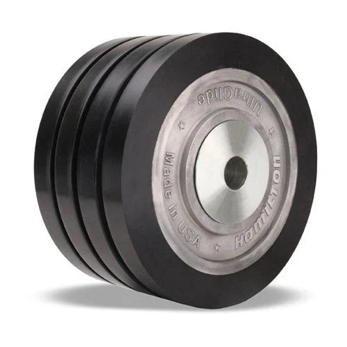 Heavy Duty |  5400lb Capacity |  Hamilton Quad-Wheel Casters | 8" UltraGlide Polyurethane | Smooth & Durable | Perfect for Industrial & Heavy Equipment Hamilton