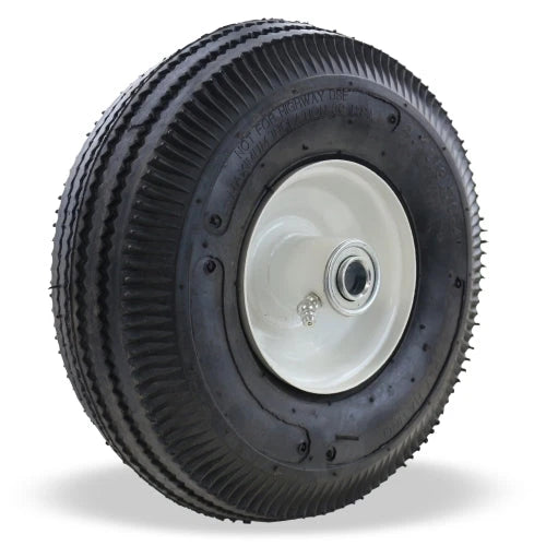 Hamilton W-9-PR-5/8 Pneumatic Wheel - 10" Air-Filled Rubber Tire with 5/8" Ball Bearing for Industrial Use Hamilton