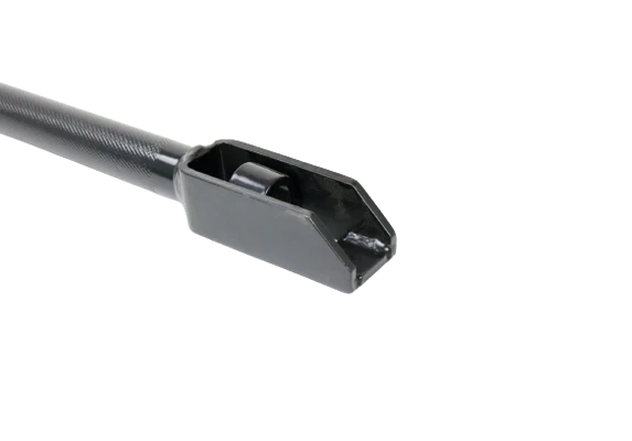 W-CP Combo Painted Winch Bar - 40" Black Non-Slip Handle, Angled Nose for Secure Load Handling CasterHQ