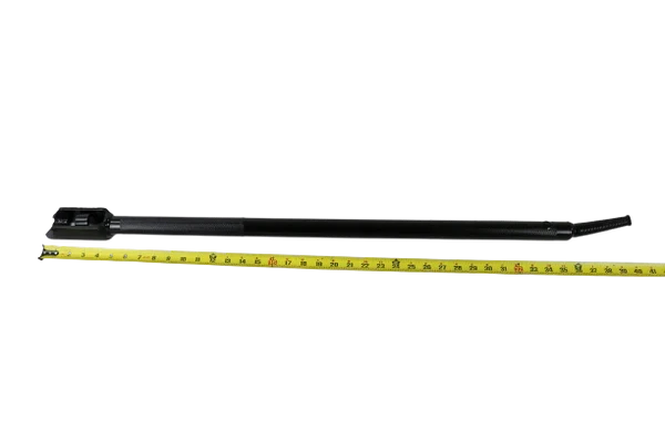 W-CP Combo Painted Winch Bar - 40" Black Non-Slip Handle, Angled Nose for Secure Load Handling CasterHQ