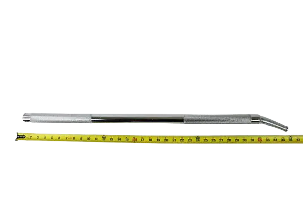 W-SC Standard Winch Bar (Chrome) - 36" Non-Slip Handle, Angled Nose, 5.3 lbs - Ideal for Heavy-Duty Tasks -  | CasterHQ