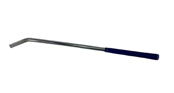 W-TDBAR-34BH - 34" Tie Down Bar | High Strength & Durability | Blue Grip Sleeve, Chrome Finish SAFE 'N SECURE LLC
