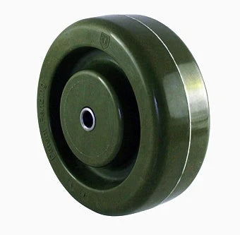 4 Inch x 1-1/2 Inch Heatmaster High Temp Green Epoxy Wheel - 500 lbs Capacity | QuadX Bearings CasterHQ
