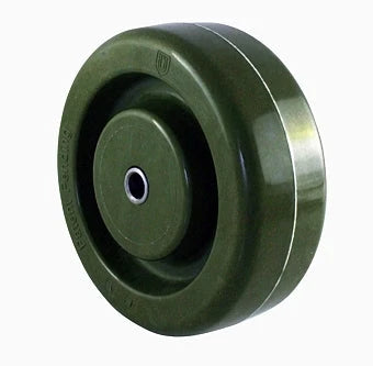 4 Inch x 1-1/2 Inch Heatmaster High Temp Green Epoxy Wheel - 500 lbs | 1/2 Inch Bore QuadX Bearings CasterHQ