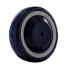 WC2041LD 4-inch Blue on Tan TPU Crown Tread Wheel - Dual Precision Bearings, Light/Medium Duty - Durable & Smooth Rolling CasterHQ