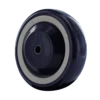 WC2041LD 4-inch Blue on Tan TPU Crown Tread Wheel - Dual Precision Bearings, Light/Medium Duty - Durable & Smooth Rolling CasterHQ