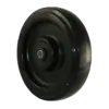 WC2054BC 5 X 1 1/4 inch Black TPU A98 Crown Tread Wheel - Durable Polypropylene Light/Medium Duty Wheel with 5/16 inch Bushing -  | CasterHQ