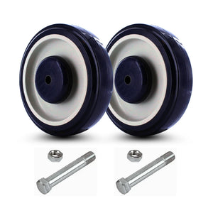 P&H WC2054LD 5" x 1 1/4" Polyurethane Wheel – 5/16" Bearing