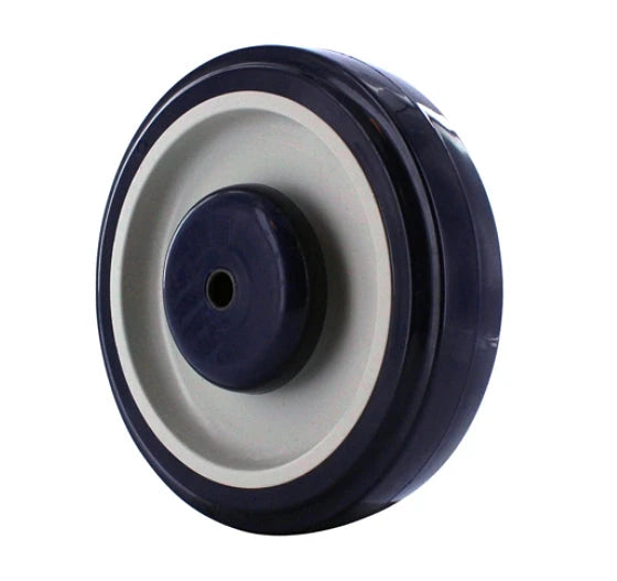5 Inch x 1-1/4 Inch Shopping Cart Wheel - P&H Caster Replacement | Shore 98A Polyurethane Dual Bearings P&H Casters