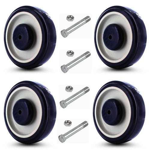 P&H WC2054LD shopping cart wheel 4-pack with axles