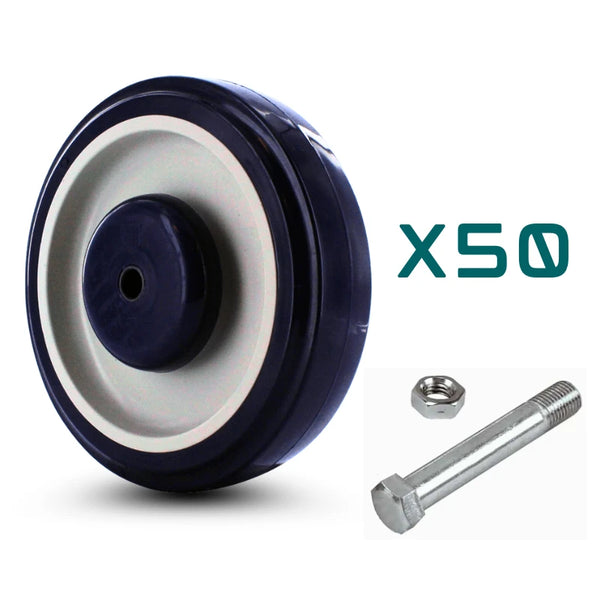 Shopping Cart Replacement Wheels and Axles - 50-Pack Bulk | OEM Quality Wholesale CasterHQ