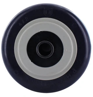 4 Inch x 2 Inch Blue/Tan TPU Crown Tread Wheel - 1/2 Inch QuadX Bearings | Medium/Heavy Duty PH Casters