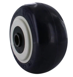 4 Inch x 2 Inch Blue/Tan TPU Crown Tread Wheel - 1/2 Inch QuadX Bearings | Medium/Heavy Duty PH Casters