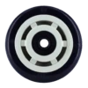 5" x 2" Blue Polyurethane Caster Wheel with Tan Crown Tread, 800 lb Capacity, 1/2" Quad X Precision Ball Bearings CasterHQ