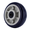 6 Inch x 2 Inch Blue TPU Polyurethane Caster Wheel - 1000 lbs Capacity | QuadX Precision Bearings