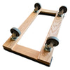 18 Inch x 32 Inch WindyCity Hauler Chicago Style Oak Dolly - 1000 lbs Capacity | 4 Inch Thermo Wheels | Gray Non-Marking End Caps | USA-Made CasterHQ