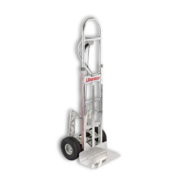B&P Manufacturing Straight Loop Vertical Grip Disc Brake Truck with 10" Pneumatic Wheels | Heavy-Duty Load Handling Equipment - Model WEB-HTA-002 BP MFG