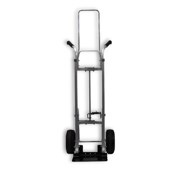 B&P Manufacturing Double Grip Curved Back Cart with Mini Keg Hook and 10" Pneumatic Wheels - Heavy-Duty Keg Transport Solution for Bars and Breweries BP MFG