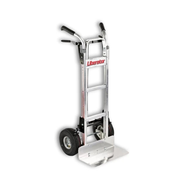 B&P Manufacturing Double Grip Tread Brake Truck - 10" Pneumatic Wheels for Heavy-Duty Material Handling | Model WEB-HTA-006 BP MFG