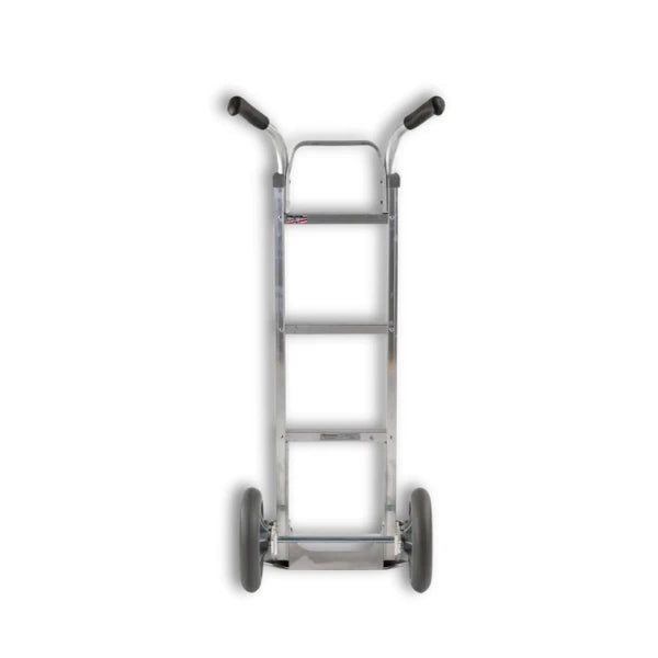 B&P Manufacturing Double Grip Handle with 10" Balloon Cushion Wheels - Heavy-Duty, Ergonomic Design for Industrial and Commercial Use - Model WEB-HTA-016 BP MFG