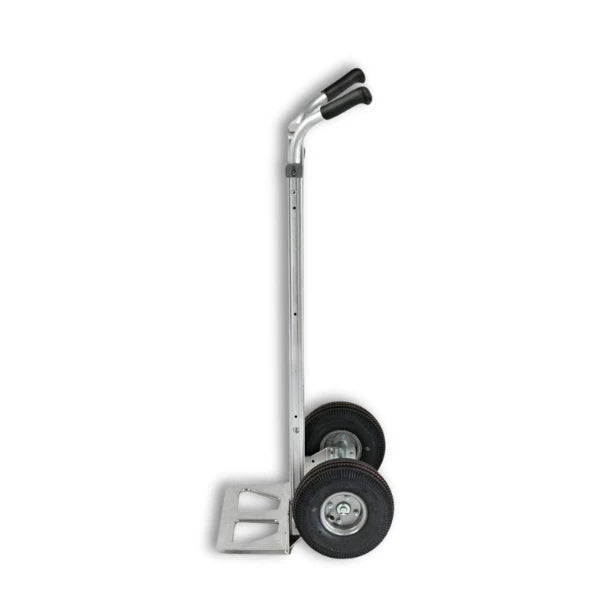 B&P Manufacturing Double Grip Hand Truck with 10" Pneumatic Wheels - Heavy-Duty, Ergonomic Design for Industrial and Commercial Use (Model WEB-HTA-017) BP MFG