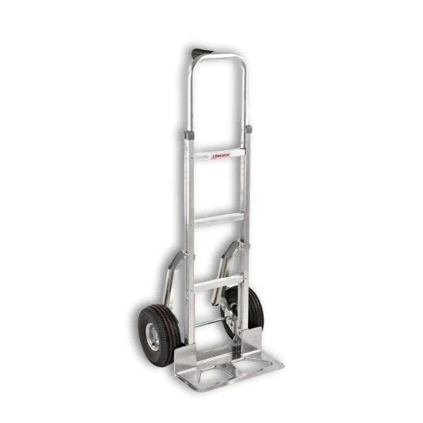 B&P Manufacturing Single Pin Grip Handle with 10" Pneumatic Wheels and Cast Stair Climber - 52" Heavy-Duty Mobility Solution (Model WEB-HTA-018) BP MFG