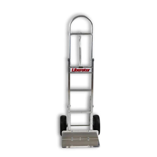 B&P Manufacturing WEB-HTA-022 Straight Loop Vertical Grip Hand Truck - 60" Height with 10" No Flat Wheels and Stair Climber for Heavy-Duty Use BP MFG