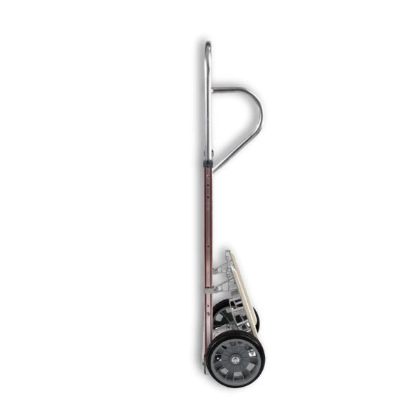 B&P Manufacturing WEB-HTA-022 Straight Loop Vertical Grip Hand Truck - 60" Height with 10" No Flat Wheels and Stair Climber for Heavy-Duty Use BP MFG