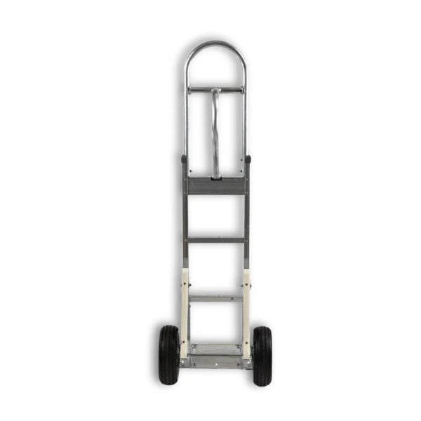 B&P Manufacturing WEB-HTA-022 Straight Loop Vertical Grip Hand Truck - 60" Height with 10" No Flat Wheels and Stair Climber for Heavy-Duty Use BP MFG