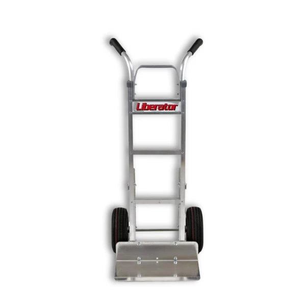 B&P Manufacturing Double Grip Hand Truck with 10" Pneumatic Wheels and Stair Climber - Heavy-Duty Transport Solution for Easy Load Handling BP MFG