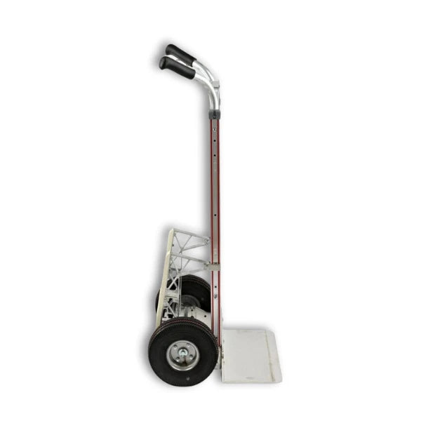 B&P Manufacturing Double Grip Hand Truck with 10" Pneumatic Wheels and Stair Climber - Heavy-Duty Transport Solution for Easy Load Handling BP MFG