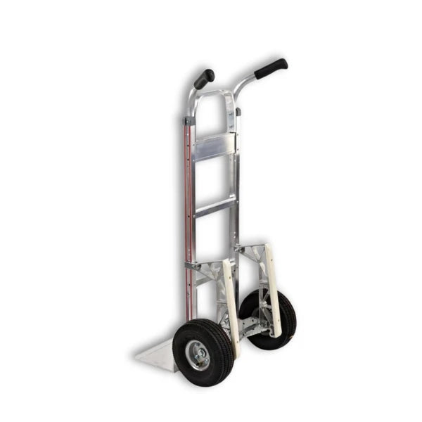 B&P Manufacturing Double Grip Hand Truck with 10" Pneumatic Wheels and Stair Climber - Heavy-Duty Transport Solution for Easy Load Handling BP MFG