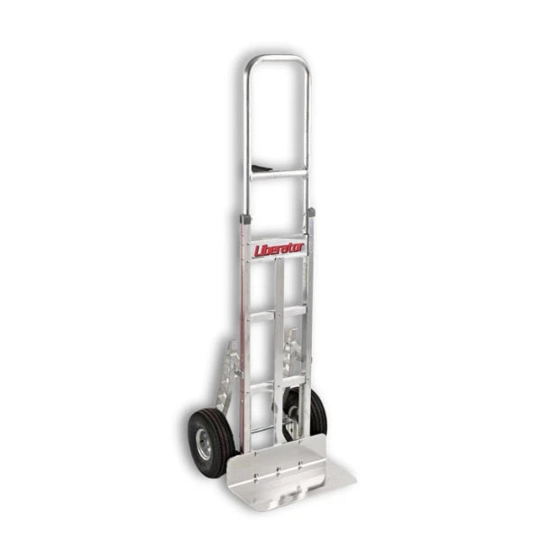 B&P Manufacturing Single Pin Grip Stair Climber - 46" Height with 10" Pneumatic Wheels | Heavy-Duty Transport Solution for Stairs and Rough Surfaces BP MFG