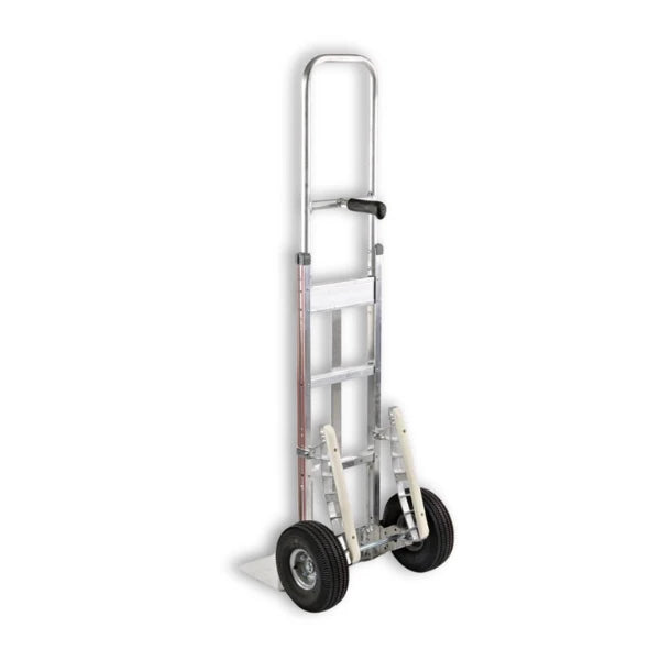 B&P Manufacturing Single Pin Grip Stair Climber - 46" Height with 10" Pneumatic Wheels | Heavy-Duty Transport Solution for Stairs and Rough Surfaces BP MFG