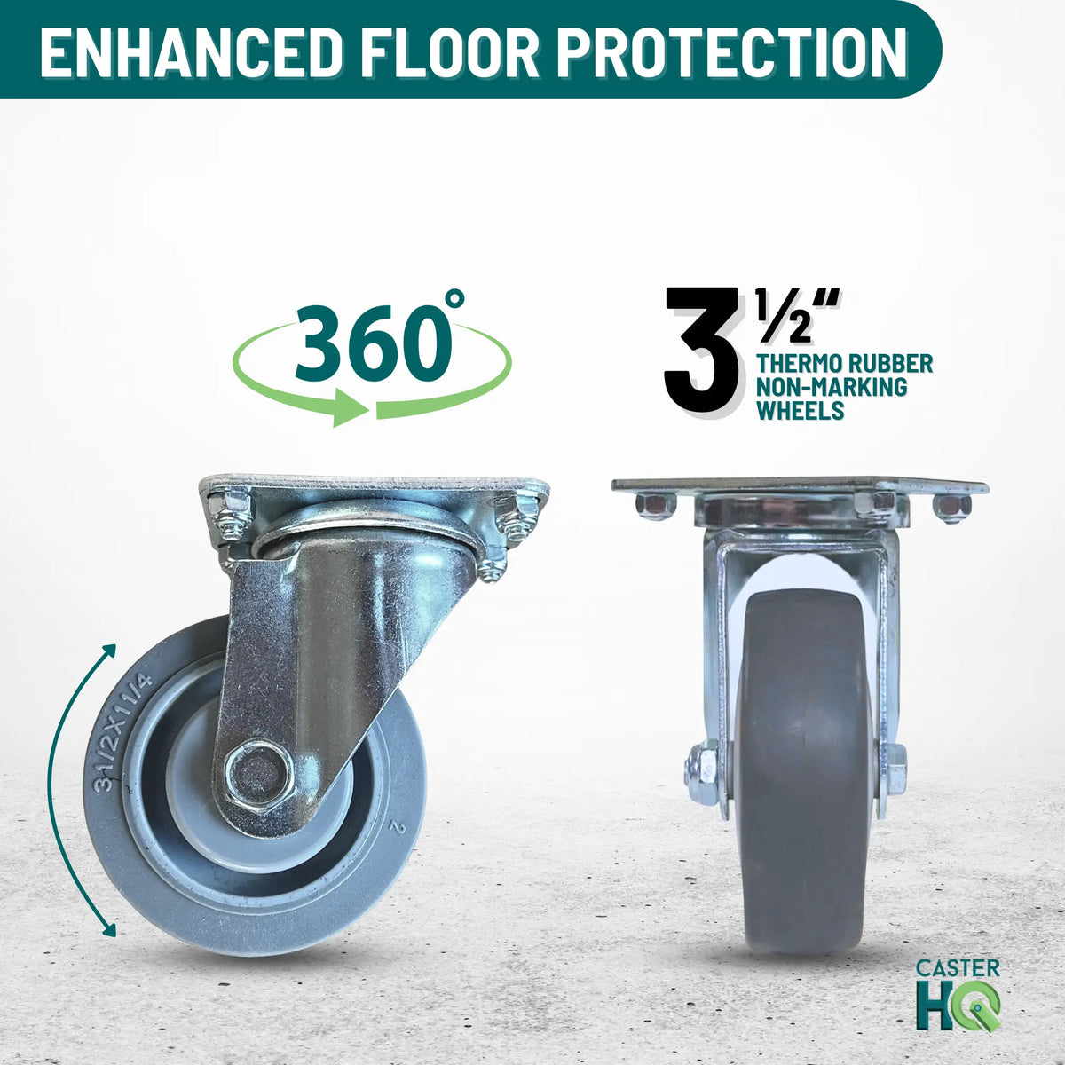 18 Inch x 30 Inch Oak H-Frame Furniture Dolly - 1000 lbs Capacity | 3.5 Inch Non-Marking Wheels | USA-Made -  | CasterHQ