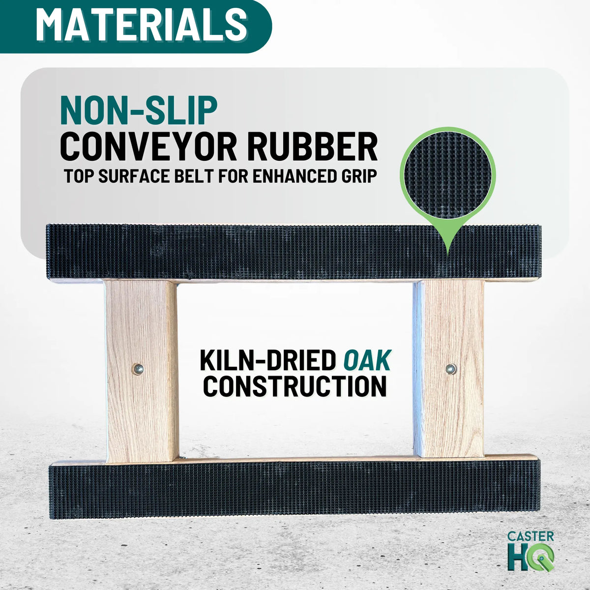 18 Inch x 30 Inch Oak H-Frame Furniture Dolly - 1000 lbs Capacity | 3.5 Inch Non-Marking Wheels | USA-Made -  | CasterHQ