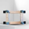 18 Inch x 30 Inch Oak H-Frame Furniture Dolly - 1000 lbs Capacity | 4 Inch Non-Marking Wheels | USA-Made CasterHQ